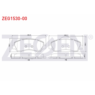 Fren Disk Balata Ön ZEGEN ZEG1530-00