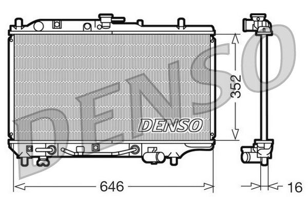 Su Radyatörü  DENSO DRM44005