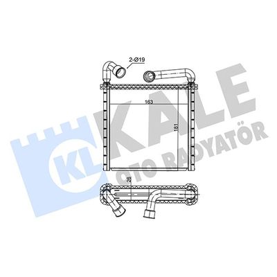 Kalorifer Radyatörü  Skoda Superb (3V3)(03.2015->)  KALE 352180