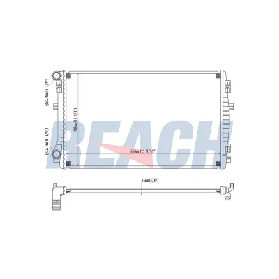 Su Radyatörü  Volkswagen Golf VIII (CD1)(12.2019->)  VEKA 16-2701B