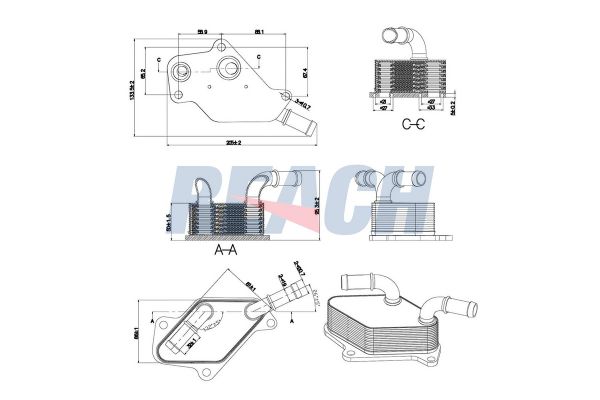 Motor Yağ Soğutucu  Opel Astra J GTC Makyajlı (2011->)  FITPART FIT04010015O
