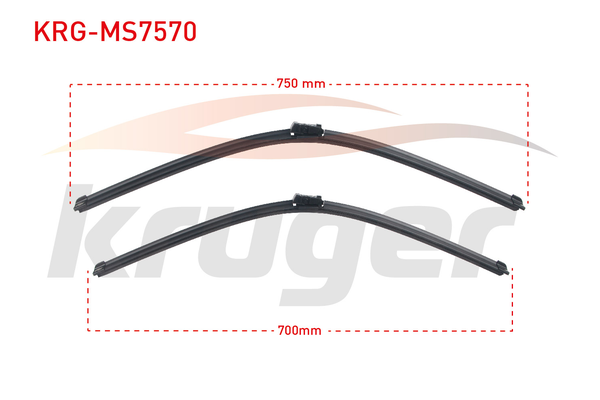 Silecek Süpürgesi Ön  750/700 mm - 30/28 inç KRUGER MS7570