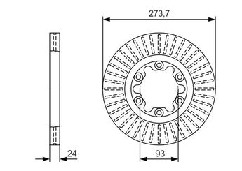 Fren Disk Ayna Ön Sağ ve Sol WOD 13373  0986479V36