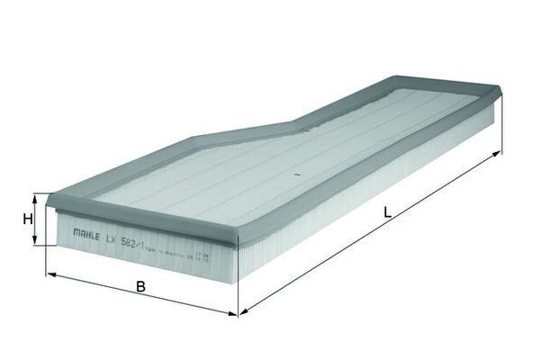 Hava Filtresi  Porsche 911 (Typ 996)(1997->)  MAHLE LX 582/1