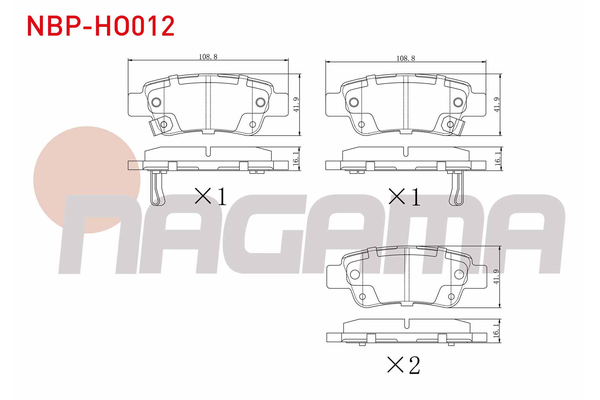 Fren Disk Balata Arka NAGAMA NBP-HO012