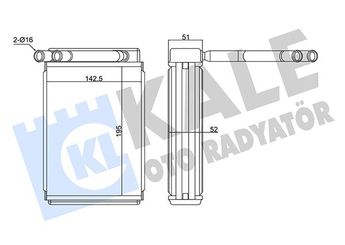 Kalorifer Radyatörü  KALE 370575  ZZM061A10 E9TZ18476A F87H18476AA UB3961A10