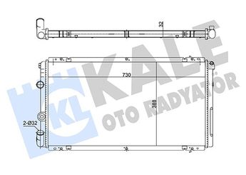 Su Radyatörü  KALE 362735  1640028560 2140000QAH 21400-00QAH 2140000QAL 4501137 4502435 7701043693 77 01 043 693 7701046210 77 01 046 210 7701499797 77411748 9161437 9198674 R1650001 RR1650001
