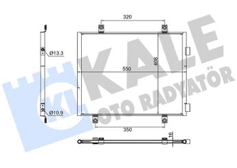 Klima Radyatörü  KALE 382710  5010382644 50 10 382 644
