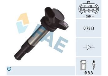 Ateşleme Bobini  OPEL ORJINAL 25181813  25181813 25 181 813 96414260 96 414 260