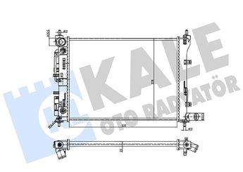 Su Radyatörü  KALE 361480  5M348005AB1484186 5M34 8005 AB 1484186 25310H5050