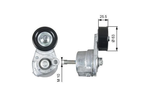 Vantilatör Kayış Gergi Rulmanı  Chevrolet Aveo HB (2008->)  GATES T39160