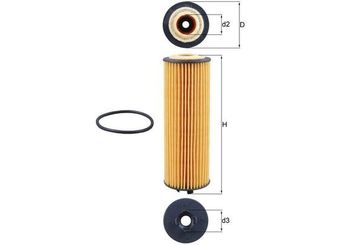 Yağ Filtresi  MAHLE OX 1155D  55589295 DO730 DO-730 55570263 55567785 650242 650 242 650246