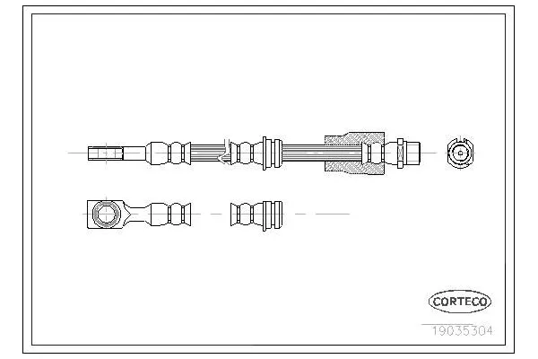 Fren Hortumu Ön Sağ veya Sol Opel Astra H GTC (2004->)  SVAC 30-0121