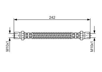 Fren Hortumu Arka Sağ veya Sol BOSCH 1 987 481 316  1987481316 1 987 481 316 96264606 96 264 606