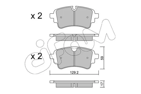 Fren Disk Balata Arka Audi S4 Sedan (8WC)(05.2019->)  CIFAM 822-1129-1