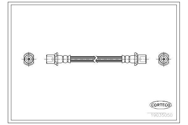 Fren Hortumu Arka Sağ veya Sol Daihatsu Cuore (L701)(1999->2003)  WALBURG WBH0655