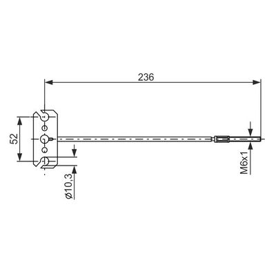 El Fren Teli Ön Sağ veya Sol Nissan Primera Traveller [SW] (P12)(12.2001->)  BOSCH 1 987 477 226
