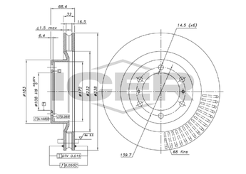 Fren Disk Ayna Ön Sağ ve Sol AYD 50792  4351260190 4351260191