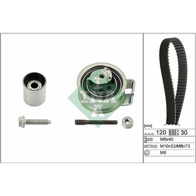 Triger Kayış Seti  Skoda Octavia Combi (1Z5)(11.2004->)  INA 530 0176 10