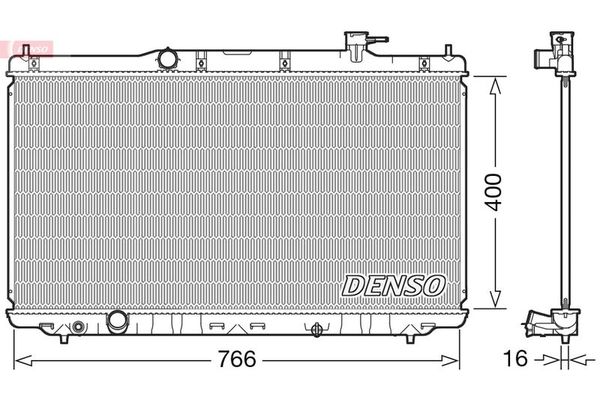 Su Radyatörü  DENSO DRM40038