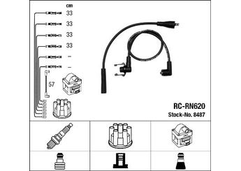 Buji Kablosu  NGK 8487  7700749521 77 00 749 521 7700 7495 21