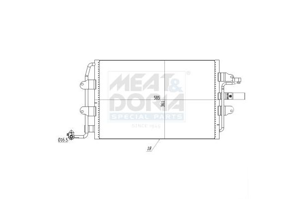 Klima Radyatörü  ORİS CVW540018