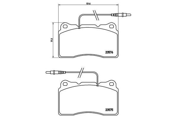 Fren Disk Balata Ön BREMBO P 23 082