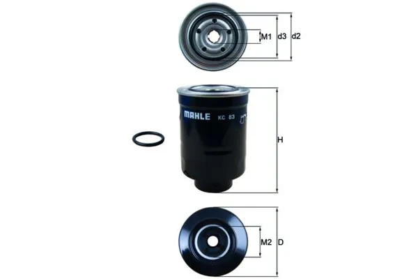 Yakıt Filtresi  Mitsubishi Pajero (V80/V90)(2007->)  MAHLE KC 83D