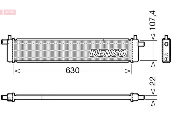 Su Radyatörü  DENSO DRM51013