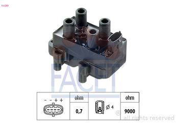 Ateşleme Bobini  FACET 9.6289  90506102 1208076 90 506 102 12 08 076