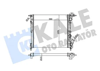 Su Radyatörü  KALE 146900  50514466 7700784037 77 00 784 037 7700805486 77 00 805 486 7701203249 7705126812