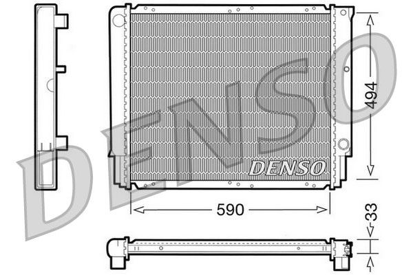 Su Radyatörü  DENSO DRM33050