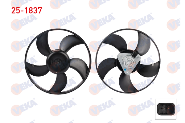 Radyatör Fan ve Motoru  VEKA 25-1837