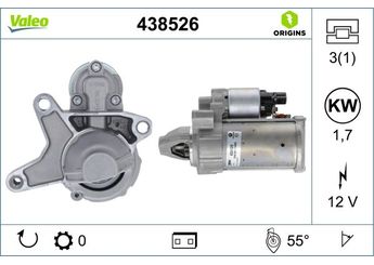 Marş Dinamosu  VALEO 438526  1A01305 9675660680 1627650980 3640268 95525946