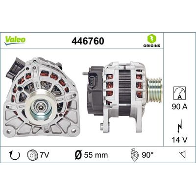 Alternatör  VALEO 446760