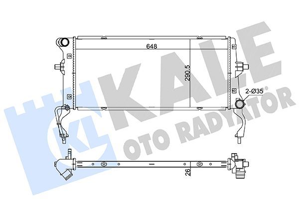 Su Radyatörü  Land Rover Range Rover (LM)(01.2002->)  KALE 363520