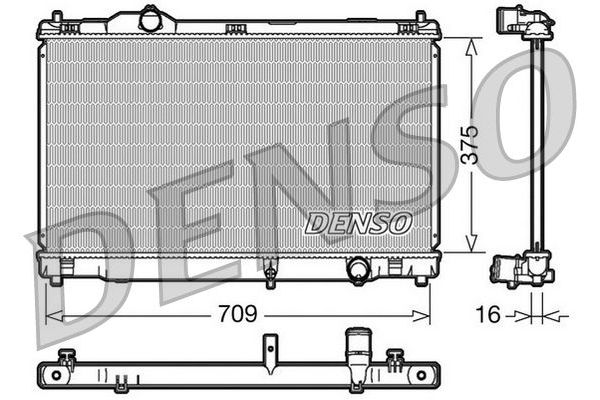 Su Radyatörü  DENSO DRM51001
