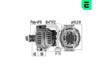 Alternatör  ERA 209538A  121546302 5080464AB 05080 464AB 5080464AC 05080 464AC 5080464AD 05080 464AD 012 154 63 02 131540702 013 154 07 02 A0121546302 A 012 154 63 02 A0131540702 A 013 154 07 02