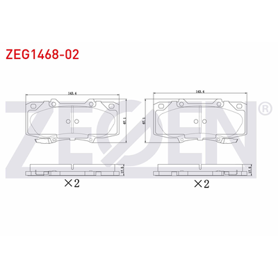 Fren Disk Balata Ön ZEGEN ZEG1468-02