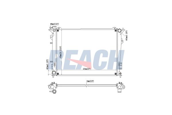 Su Radyatörü  Hyundai Sonata (NF)(2005->)  VEKA 16-4441