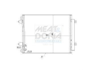 Klima Radyatörü  NRF 35613  3C0820411B 3C0820411D 3C0820411F 3C0820411H 561820411