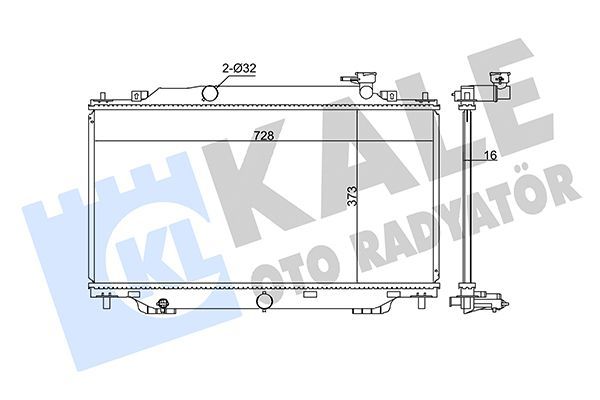 Su Radyatörü  Renault Master III Kombi (02.2011->)  KALE 347915