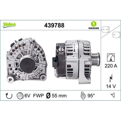 Alternatör  VALEO 439788