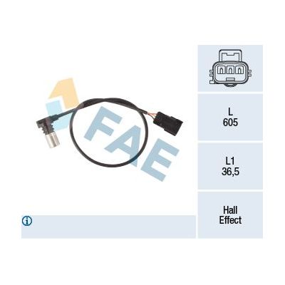 Eksantrik Devir Sensörü  Volvo S60 Sedan (08.2000->)  FAE 79432