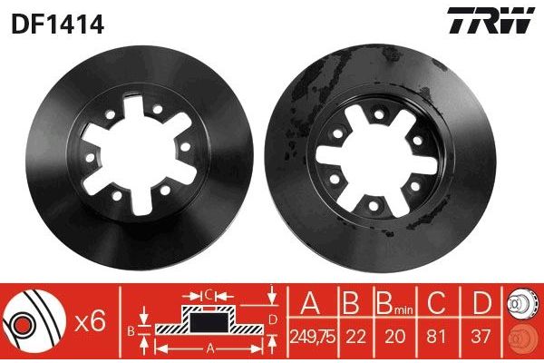 Fren Disk Ayna Ön Sağ ve Sol FRENBU 26083