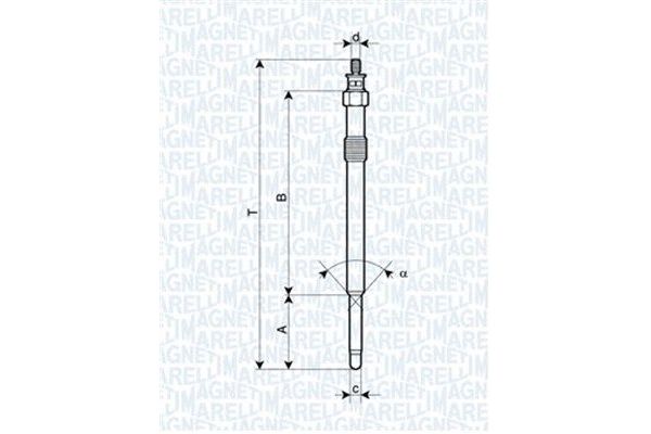 Isıtma Bujisi  Citroen Jumper P.Van (06.2006->)  MAGNETI MARELLI 060900070606