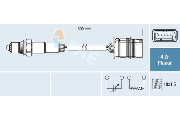 Oksijen (Lambda) Sensörü  BMW 3 Serisi Sedan (F30)(2011->)  FAE 77761