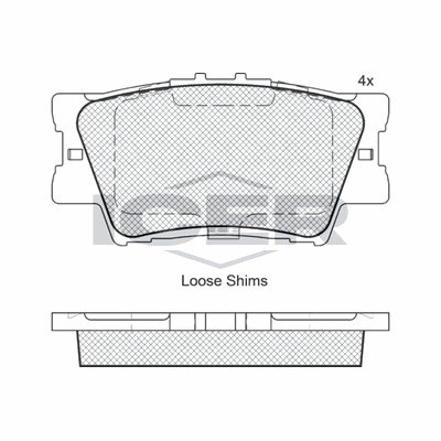 Fren Disk Balata Arka Toyota Camry (XV40)(2007->)  MAGNETI MARELLI 323700015300