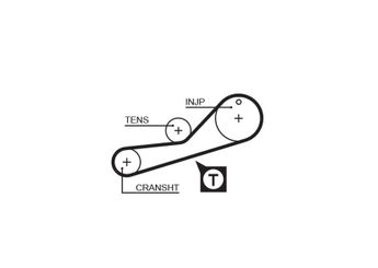 Triger Kayışı  GATES 5452XS  1005828 1113169 1657013 6174410 PMTB146 6187610 6475968 89FF6268AA 89FF6268AB 90FF6268BA 96FF6268DA 96FF6268DB 1E0713823 1E07-13-823 1E0713823A 1E07-13-823A