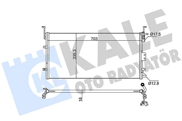 Klima Radyatörü  Hyundai XG (09.1998->)  KALE 345230
